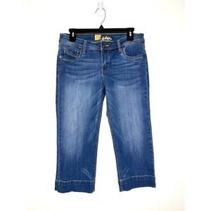 Kut from the Kloth Denim Capri Cropped Jeans Sz 6 Blue Med Wash